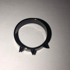 Spike Ring Self Defense Goth Rivets Punk Rock Brown Black Iridescent Many sizes
